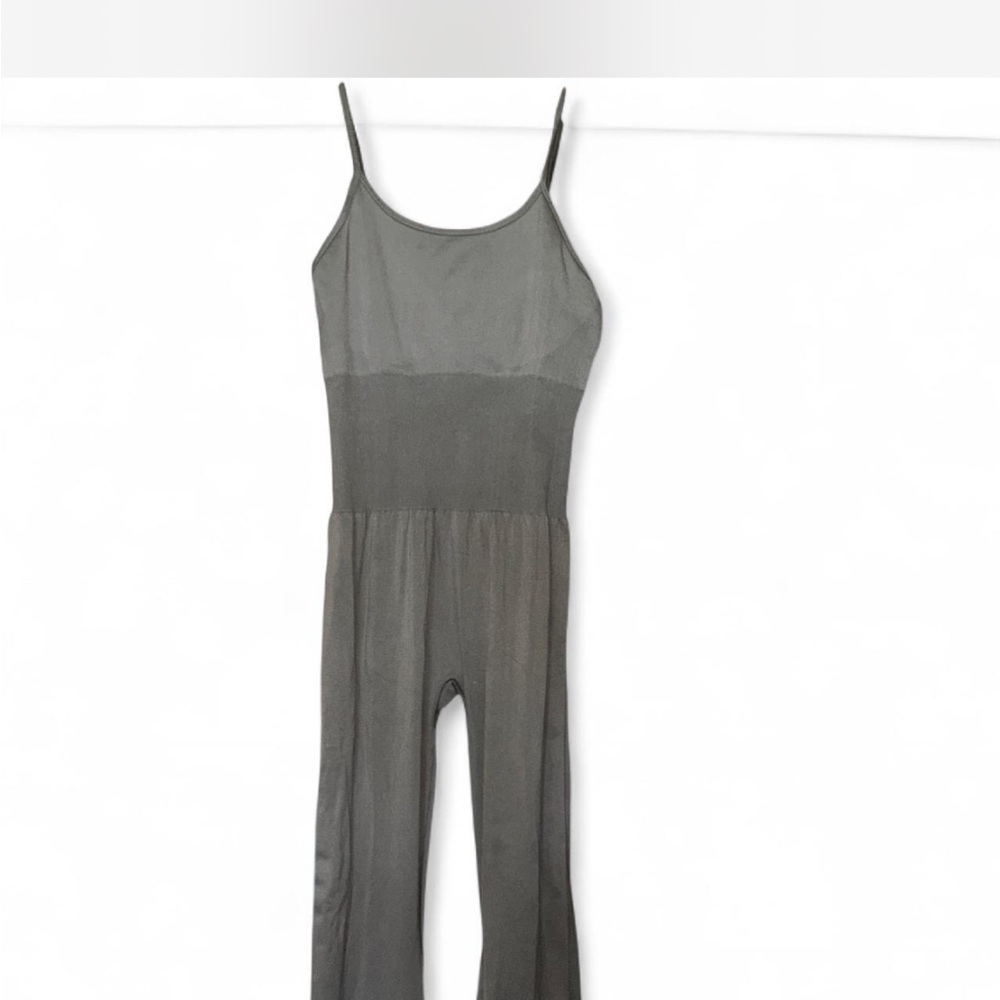 Gray Spaghetti Strap Jumpsuit